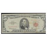 Series 1963 $5 Red Seal Note