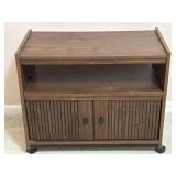 Wooden TV Stand on wheels