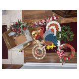 Various front door hanging decor