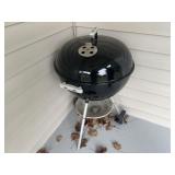 Weber charcoal grill w cover and utensils