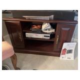 Wooden tv cabinet contents not included