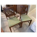 2 MCM wooden chairs