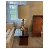 End table and lamp