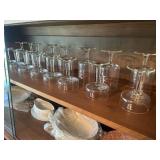 Contents of hutch (china set, glass set, & more)