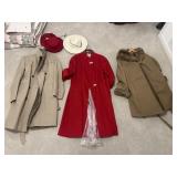 3 womenï¿½s long jackets & 2 hats