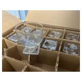 Large glass set in box