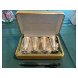 Gorham sterling goblets 3in tall