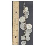 Great Britain Coinage Bracelet
