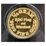 1/4 Gram Fine Gold "EDC Plug" Coin