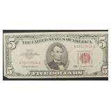 Series 1963 $5 Red Seal Note