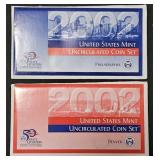 2002-P,D United States Mint Uncirculated Coin Set