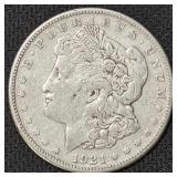 1921-S Morgan Silver Dollar