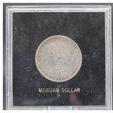 1896 Morgan Silver Dollar in Case