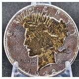 1922-S Two-Toned Silver Peace Dollar