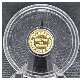 1/4 Gram Fine Gold "EDC Plug" Coin