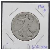 1916 Walking Liberty Half Dollar(Low Mintage Year)