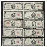 10x $2 Red Seal Notes