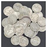 40x NODATE Buffalo Nickels
