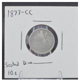 1877-CC Seated Liberty Dime
