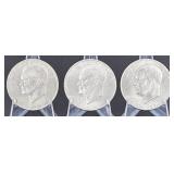 3x Ike Dollars(1971-D, 1972-D, 1976 Bicentennial)