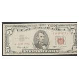 Series 1963 $5 Red Seal Note