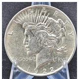 1922 Silver Peace Dollar