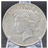 1924 Silver Peace Dollar