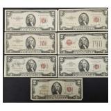 7x $2 Red Seal Notes