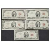 5x $2 Red Seal Notes