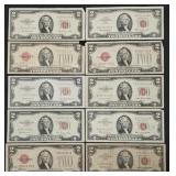 10x $2 Red Seal Notes