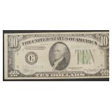 Series 1934A $10 Federal Reserve Note(Green Seal)