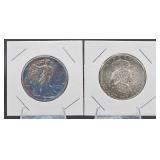 1942 Walking Liberty, 1955 Franklin Half Dollars