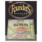 Founders Brewing Co. Metal Signs