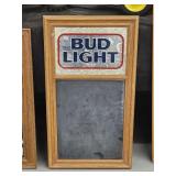 Framed and Mirrored Bud Light Chalkboard sign