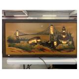 Backlit San Francisco painting