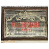 Framed and Mirrored Michelob Beer sign