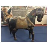 Vintage Hand Carved Marwari Horse Statue