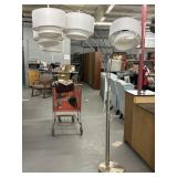 Arched floor lamp multiple lights