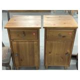 Pair Of Wooden Nightstands