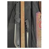 Gerber Machete and Sheath, Intruder Fillet Knife
