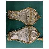 Mirrored wall lights