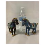 Pair of Cloisonnï¿½ Horses