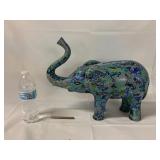 Cloisonnï¿½ Elephant- one tusk broken off but