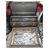 Craftsman tool box w contents & flat full of tools