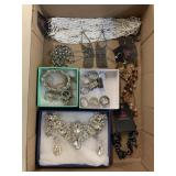 Flat of Costume Jewelry