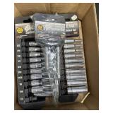 (3) 10 pc socket sets by Performance Tool and a