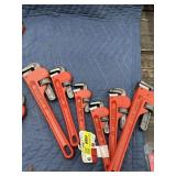 (2) Heavy duty pipe wrench set (8,10,&14")