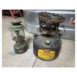 Coleman handy gas plant stove and gas lantern