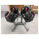 Bowflex adjustable dumbbell set