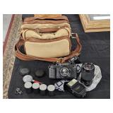 Vontage Canon T50 Camera with accessories